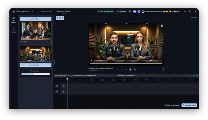 Podcast Avatar Screen